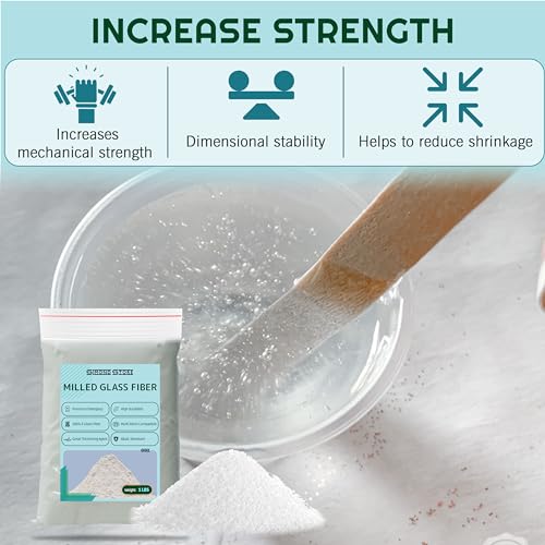 [2 Pack] 1 LBS Milled Fiberglass - Fiberglass Resin Filler Material