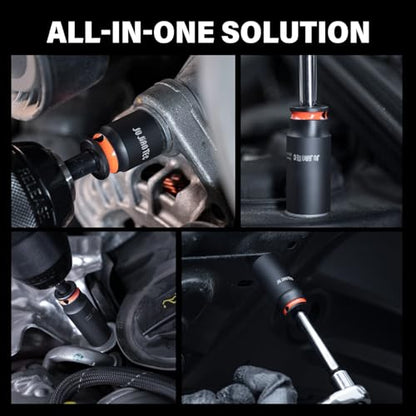 48-Piece 1/4" Drive Impact Socket Set - size: 1/4" 48pcs