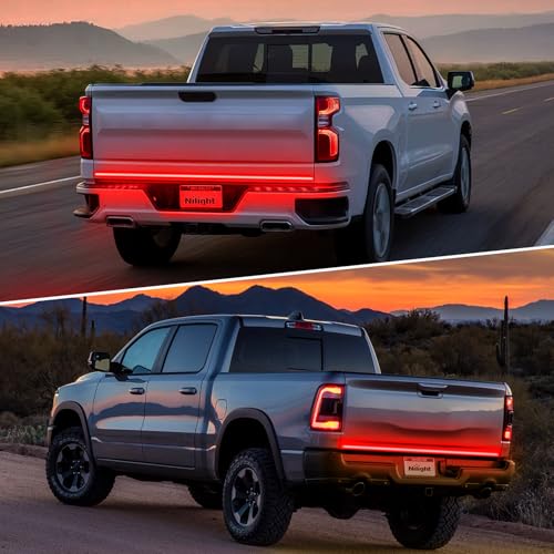 Nilight Truck Tailgate Light Strip 60" Quad Row 648 LED Strip - color: 60" Tailgate Light Strip Quad Row