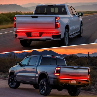 Nilight Truck Tailgate Light Strip 60" Quad Row 648 LED Strip - color: 60" Tailgate Light Strip Quad Row