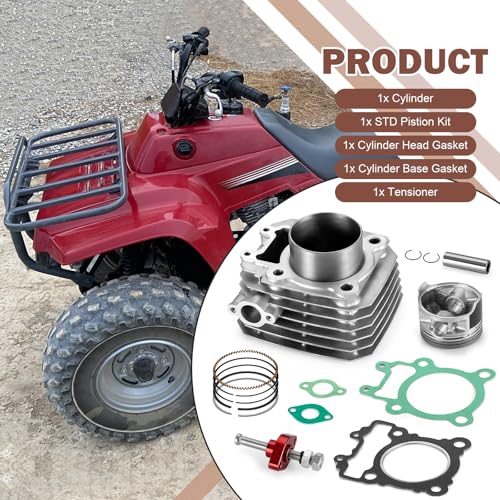 Engine Cylinder Piston Rings Gasket Kit & Tensioner For Bayou 250 KLF250