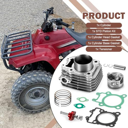 Engine Cylinder Piston Rings Gasket Kit & Tensioner For Bayou 250 KLF250
