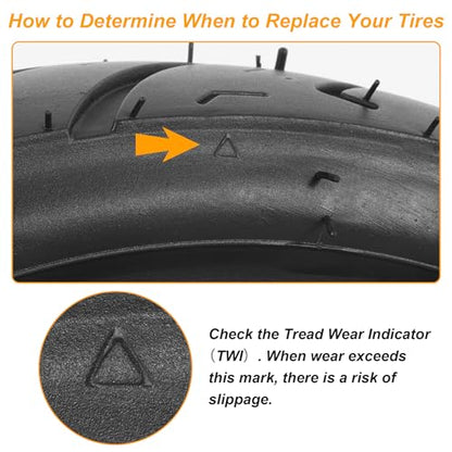 110/70-12 Tubeless Tire for Scooter Moped - TL - 47 J 6PR - 1 PACK - size: 110/70-12
