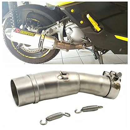 Motorcycle Exhaust Pipe Springs, 6Pcs Stainless Steel 65mm Motorcycle Exhaust Pipe Springs Muffler Exhaust Pipe Spring Hooks (Silver) - color: Silver