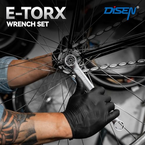 DISEN 14-Piece Half Moon&S-Style & E-Torx Wrench Set - size: C-S-E Mixed 14pcs kit