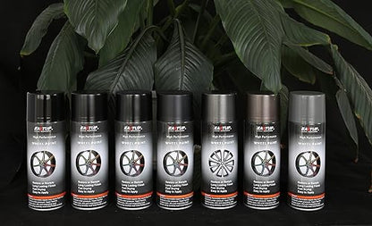 Premium -Satin Black Wheel Paint - Brilliant Finish, High Durability, Fade-resistant, Quick Drying Rim Coating - color: 03#20559-Satin Black
