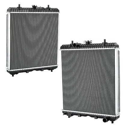 OE # 3C081-17100 Radiator Replacement for Kubota M9540FC M100XDTC M108SH M108SDSL SDSL2 M9540M100GXDTC M110XDTC M8540DT M8560HD M9960HDC M9960HF, Aluminium Tractor Radiator - size: 3C081-17100