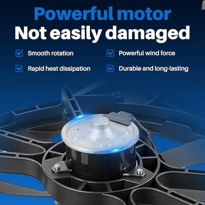 AUTOKAY Dual Condenser Cooling Radiator Fan for Toyota Camry 2.5L L4 12-17