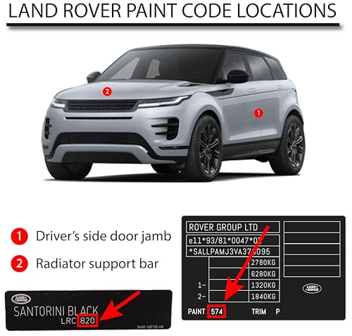 Automotive Paint for Land Rover 413, HUL, Ardenna Green Poly, 8 oz - color: Green, size: 8 Fl Oz (Pack of 1)