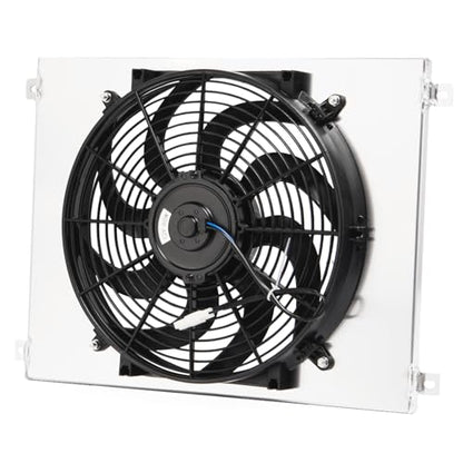 Radiator Shroud&16'' Electric Fan for 1966-1970 Ford Mustang Torino Falcon Mercury Cougar Radiator Cooling Fan Assembly kit