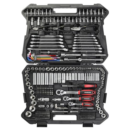 STARWORK TRUE MECHANIC™ 314-Piece Mechanics Tool Set and Socket Set, 1/4", 3/8", 1/2" Drive, Professional, Metric - size: 314 PC