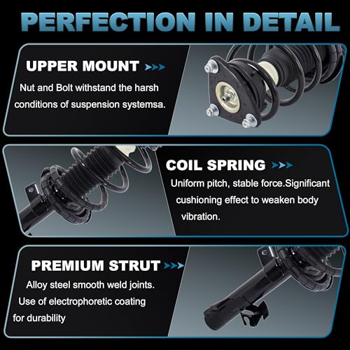Front Struts Complete Assembly Compatible with 04-13 MAZDA 3 06-10 MAZDA 5 - size: 172263 172264