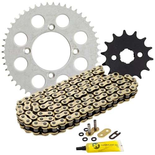 NICHE Drive Sprocket Chain Combo for Honda XR100R CRF100F Front 14 Rear 50 Tooth 428VM-X X-Ring 118 Links - size: X-Ring Chain