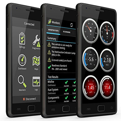 OBDLink LX Bluetooth 3.0 OBD2 Adapter for Motoscan, Torque, Hybrid Assistant (Android Only), OBD II Diagnostic Scanner