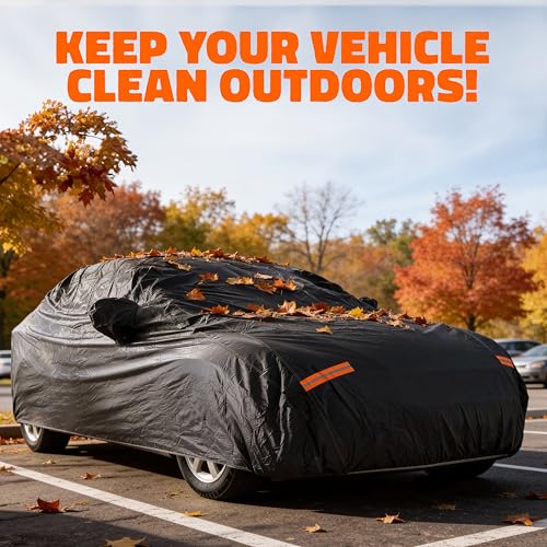 Mockins 190"x75"x47" Midsize Sedan Car Cover Waterproof All Weather Fit - size: Sedan - Medium - 190" x 75" x 47"