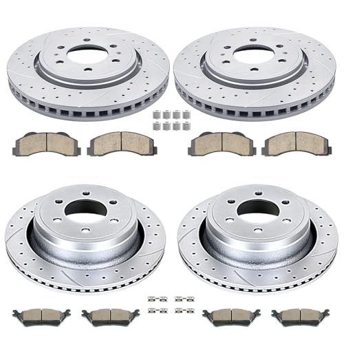 Acinoparts Front and Rear Brake Kit Replacement for 2012-2020 Ford F150 - size: ABK00401