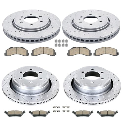 Acinoparts Front and Rear Brake Kit Replacement for 2012-2020 Ford F150 - size: ABK00401