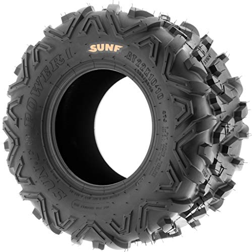 Set of 2 SunF Power.II 22x10-10 ATV UTV Off-Road Tires, All-Terrain, 6 PR, Tubeless A051 - size: 22x10-10