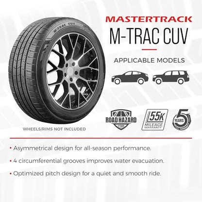 Set of 2 Mastertrack M-TRAC CUV All Season 225/55R18 98V Tires - size: 225/55R18