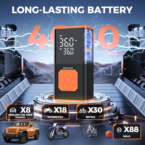 Tire Inflator Portable Air Compressor,150 PSI Cordless Bike Pump
