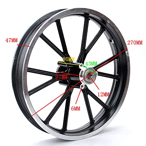 Rim tube tire Black rear wheel 2.50-10 tyre+hub 49-50cc Dirt Bike Gas Dirt Bike Pit Bikes Youth Dirt Pitbike Mini motorcycle parts