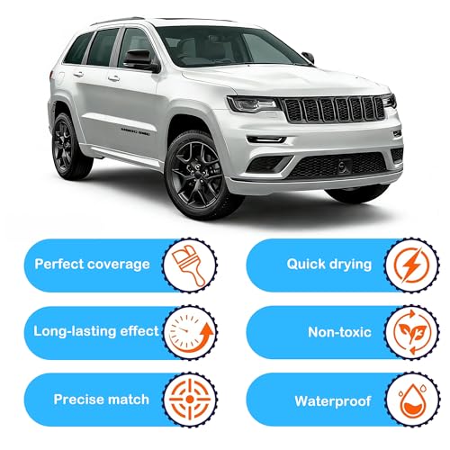 PW7 GW7 Bright White Touch Up Paint for JEEP Match Paint Scratch - color: Fit for JEEP Bright White (PW7 GW7)