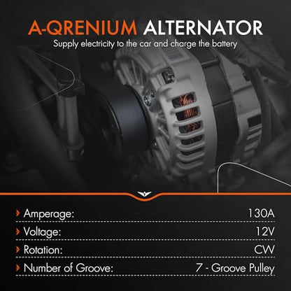 Alternator for 2009-2014 Acura TSX 2.4L & 2008-2012 Honda Accord 2.4L - size: 104210-5890
