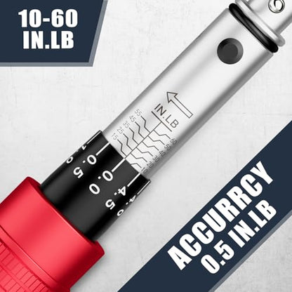 VANPO Spoke Torque Wrench, 10–60 in-lb, for Motorcycle Wheel Maintenance - size: Spoke (10-60 In-Lb)