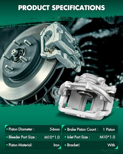 SCITOO 1PC 18B4626 Rear Passenger Side Disc Brake Caliper With Bracket - size: Rear Passenger[18B4626]