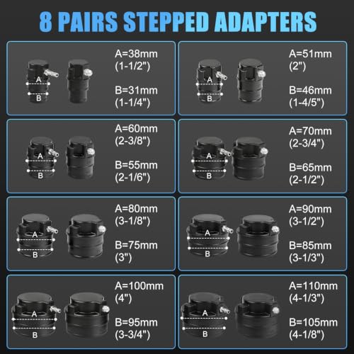 JIFETOR Turbo Boost System Leak Tester 19PC Kit to Turbocharger Intercooler