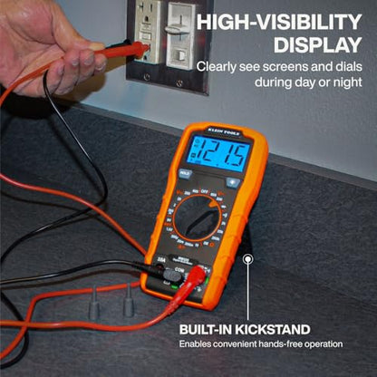 Klein Tools 80196 Digital Multimeter Kit with Case Set - size: Manual-Ranging with Case