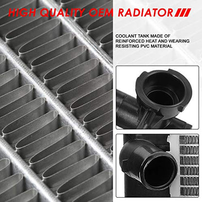 Auto Dynasty 1323 Radiator for 1992-1997 Mazda MX6 626 2.0L 2.2L AT MT - color: 92-97 Mazda MX6/626 2.0L 2.2L AT MT