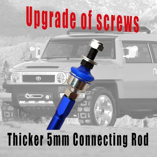 Rear Adjustable Stabilizer Sway Bar Link Kit Fit for FJ CRUISER GSJ1 / LAND CRUISER PRADO 120 150 / Lexus GX470 2003-2009,12mm Ball Joint Adjustable Suspension Kit