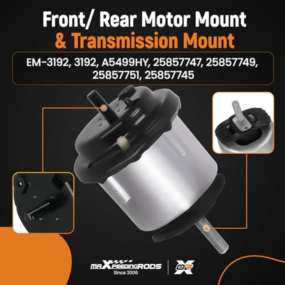 maXpeedingrods Engine Motor Mount and Transmission Mount Kit for Buick - style: EM3192