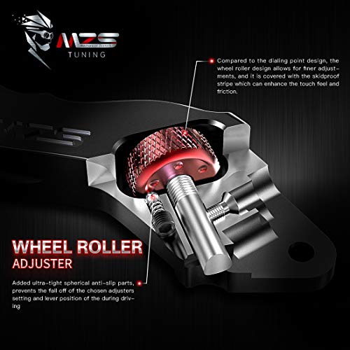 MZS Black Brake Clutch Levers for MT07 FZ07 FZ09 MT09 FZ1 FZ6 FZ8 Tenere - color: Black, size: MT07/MT09/Tenere700/XSR700/XSR900/FZ1