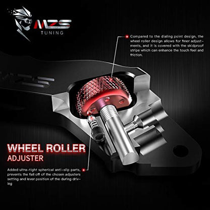 MZS Black Brake Clutch Levers for MT07 FZ07 FZ09 MT09 FZ1 FZ6 FZ8 Tenere - color: Black, size: MT07/MT09/Tenere700/XSR700/XSR900/FZ1