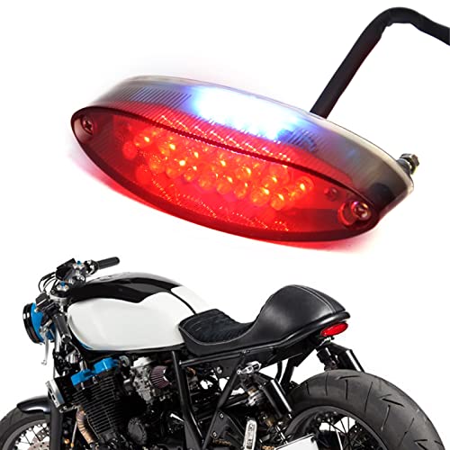 12V 28 LED Motorcycle Brake Stop Running Tail Light License Plate Lights Compatible with Cruiser Bike Motorcycle ATV Banshee Warrior YFZ WR XT - color: Red Len#1