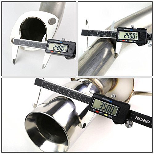 DNA MOTORING CBE-CCBT05-NRT Stainless Steel Cat Back Exhaust System [Compatible with 05-10 Chevy Cobalt 2.2L DOHC / 07-10 Pontiac G5 2.2L DOHC] - color: Rolled
