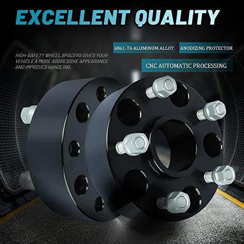IRONTEK 2" 5x127mm Wheel Spacers Adapters (71.5mm Hub Bore, M1/2 x 20 Studs) 5x5 to 5x5 50mm Hubcentric Spacers FITS Jeep 06-10 Commander, 99-10 Grand Cherokee, 07-18 Wrangler 2 Pieces - size: 2"|5x5|2PCS