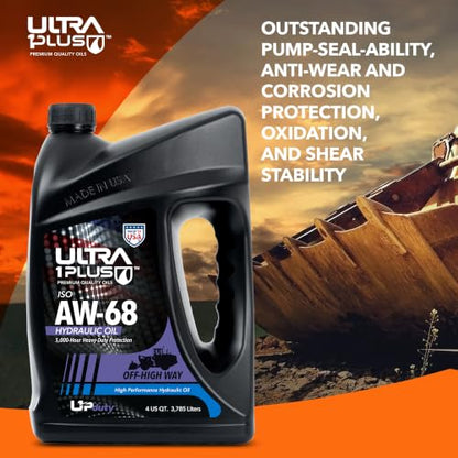 AW ISO 68 Hydraulic Oil 2 Gallons - size: 2 Gallon Pack