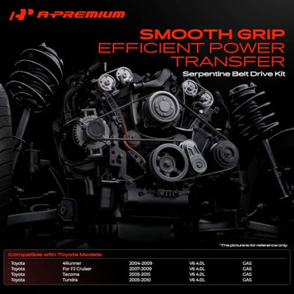 A-Premium Engine Serpentine Belt Drive Kit