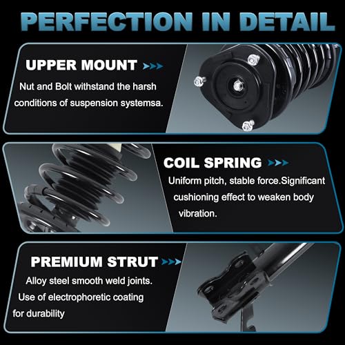 Rear Shock Absorbers Compatible with 1993-2002 Toyota Corolla & Chevy Prizm - size: 171953 171954