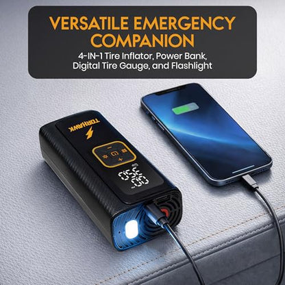 Portable Tire Inflator for Car, Air Pump for Car Tires