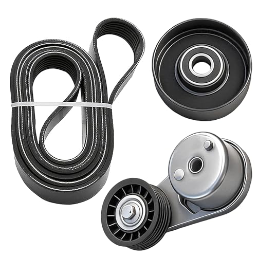 Serpentine Belt Kit With Tensioner And Idler Pulley For Ford Mustang 05-10 - size: Ford Mustang 4.0l V6 (05-10)