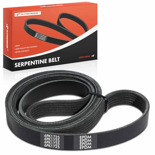 A-Premium Serpentine Belt 6-Rib 68 In Compatible with Ford, Chevrolet
