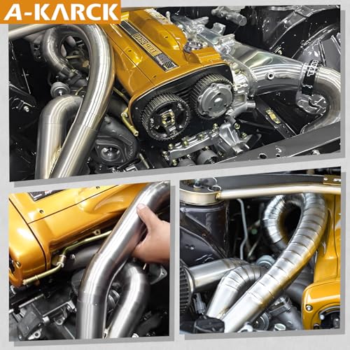A-KARCK 304 Stainless Steel Pie Cuts, 2.5'' Exhaust Pipe Laser Cut for Custom Exhaust System 5 Pcs（Polished） - size: 2.5inch