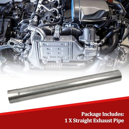 409 Steel 5'' Inch OD Straight Exhaust Pipe Mandrel Tubing Pipe - size: 5.0 Inch