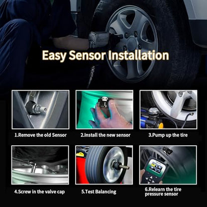 TPMS Sensor, 315Mhz GM Tire Pressure Monitoring Sensor Fits for Chrysler 200 300 & Dodge Avenger Durango & Jeep Grand Cherokee Commander, OE#68078861AA