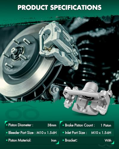 SCITOO Rear Left Disc Brake Caliper With Bracket 18B4644A - size: Rear Driver[18B4644A]