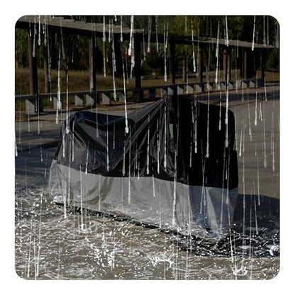 One Waterproof Motorcycle Cover, Heavy Duty Outdoor Motorbike Cover with Lock-Holes, Rain Protection, Fits up to Electric Bicycle & Motorcycles, All Season(245x105x125CM) - size: XXL (245x105x125CM)